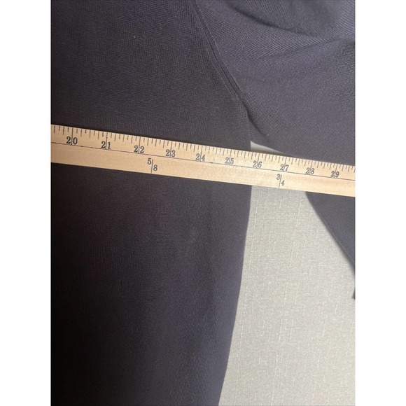 VTG Lands End Outfitters Men's XXL Full Zip Cardigan Knit Sweater Navy Blue EUC - Picture 7 of 9